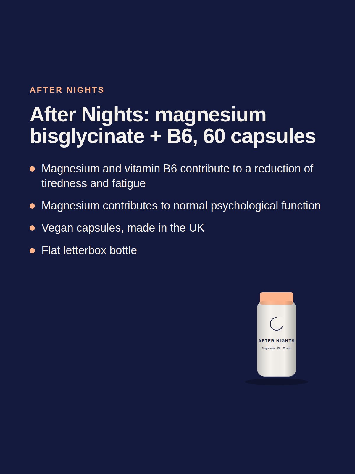 After Nights: magnesium bisglycinate + B6, 60 capsules 2